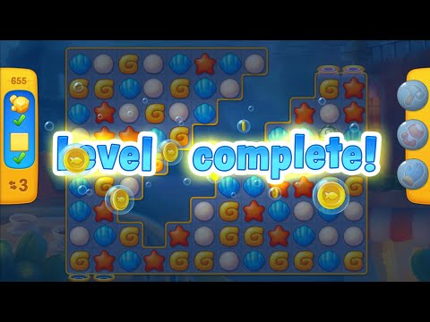 Fishdom | Hard level 655 | Easy Complete