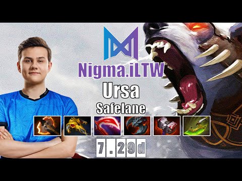 Ursa Safelane | Nigma.iLTW | ILTW HARD PRACTICE FOR ANIMAJOR | 7.29d Gameplay Highlights