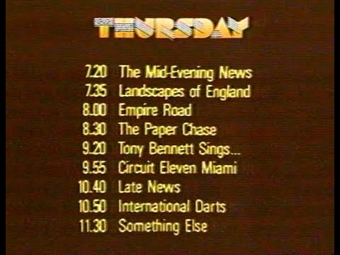Thursday 20th September 1979 BBC2