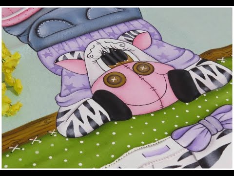 Pintura em tecido: Zebrinha Jurema - Parte 5 Final