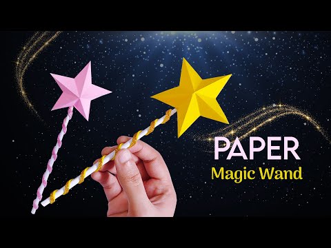 Paper Magic Wand Using 3D Paper Star