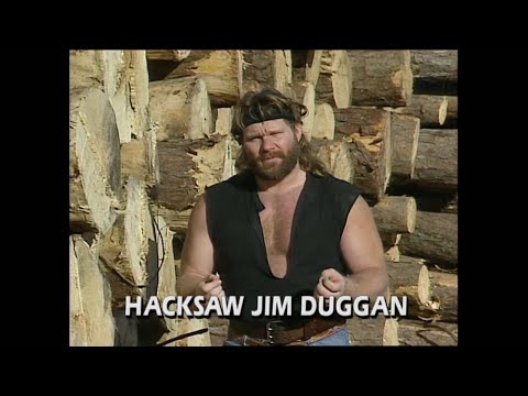Hacksaw Jim Duggan only uses American made 2x4's on Yokozuna! Promo 1993 (WWF)