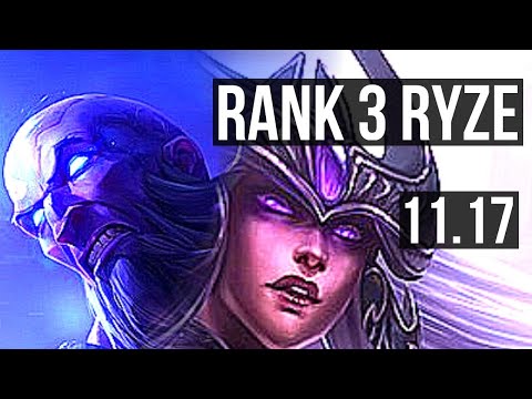 RYZE vs SYNDRA (MID) | Rank 3 Ryze, Rank 9, 12/2/4, Godlike | EUW Challenger | v11.17