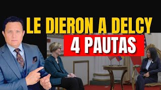 A DELCY LE CANTARON LA CARTILLA DE PARTE DE MARCO RUBIO Y TRUMP
