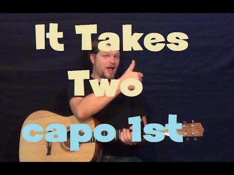 It Takes Two (Katy Perry) Easy Guitar Lesson How to Play Tutorial Capo 1st Fret