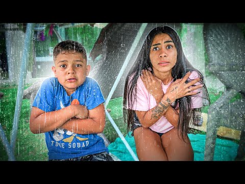 I SPENT 24H UNDER THE RAIN *It stormed