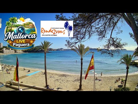 🌞🌊  Live Webcam Playa Palmira / Rendezvous Garden Paguera | 4K | #Balearics #Mallorca #Livestream