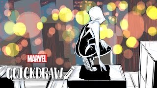 Watch Spider-Gwen come to life - Marvel Quickdraw