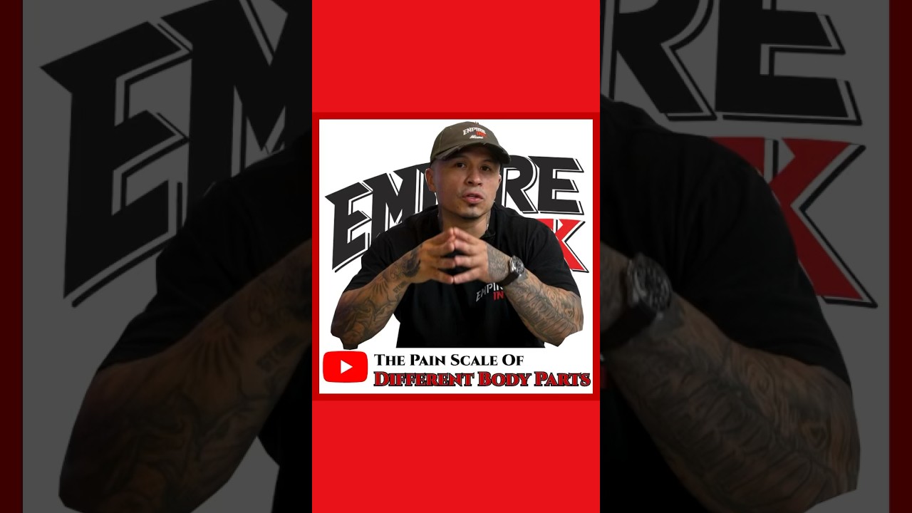 The Pain Scale Of Different Body Parts.