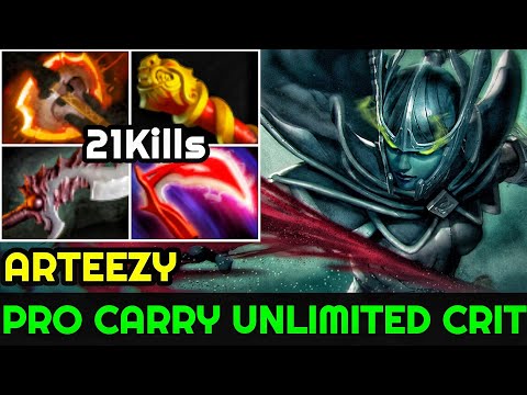 Arteezy [Phantom Assassin] Unlimited Crit TOP Pro Carry Gameplay 7.24 Dota 2