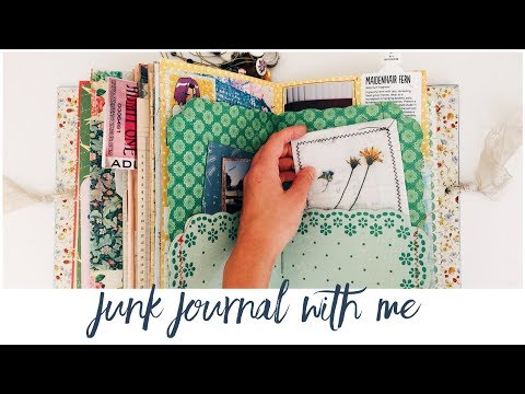 junk journal with me  process video ideas tips