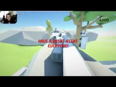 The Clustertruck developer just joined and messed with my stream!