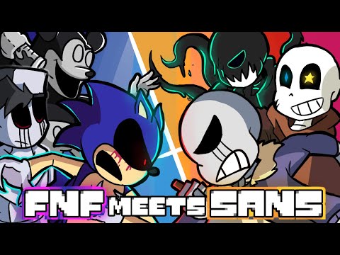 SANS AUs Meet SONIC.EXE, MICKEY.AVI, LOST SILVER, & More! (FNF ANIMATION COMPILATION)