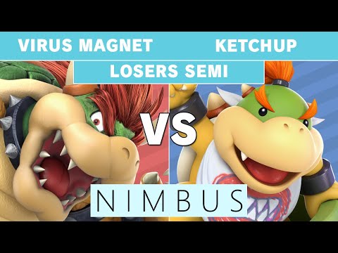 Nimbus #43 SL | Virus Magnet (Bowser) v THC | Ketchup (Ludwig) Losers Semi Final - Smash Ultimate