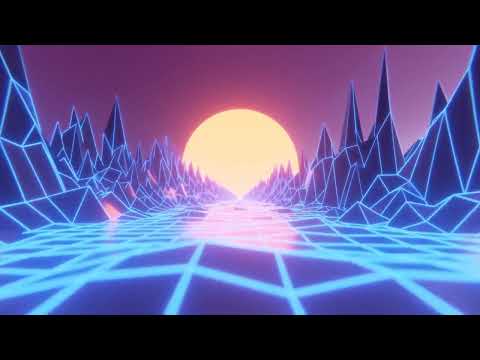 Neon Tron Terrain Scifi Loop Abstract Tunnel VJ Motion Background || Neon Light Tunnel Free VJ Loops
