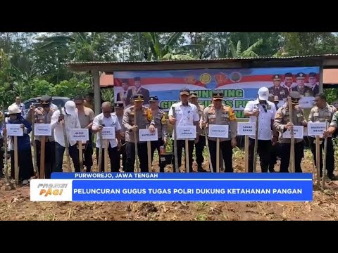 POLRES PURWOREJO TANAM JAGUNG DUKUNG KETAHANAN PANGAN
