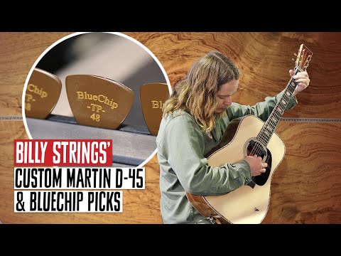 Billy Strings' Custom Martin D-45 & BlueChip Picks | Rig Rundown Trailer