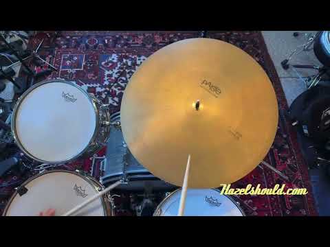 VINTAGE Paiste 602 FLAT RIDE 20” Medium ICONIC Controlled Mellow Incredible Definition! Black Label 2398 g image 7