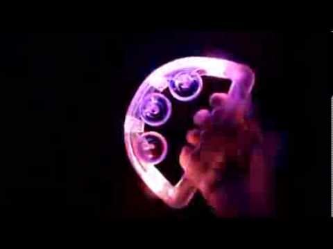 rebeccas.com - 3 Function Flashing Tambourine (Assorted Colors)