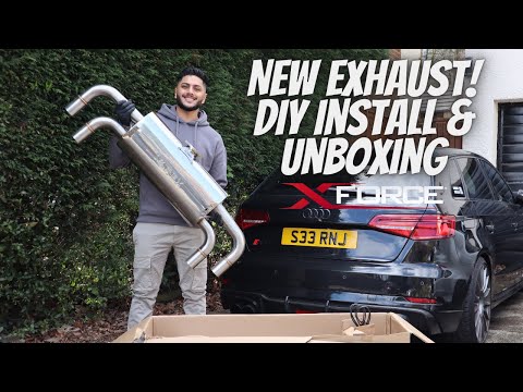 *NEW EXHAUST DAY* XFORCE VAREX VALVED NON-RES CAT BACK WITH SMARTBOX INSTALL ON AUDI S3 8V | S3Ranj