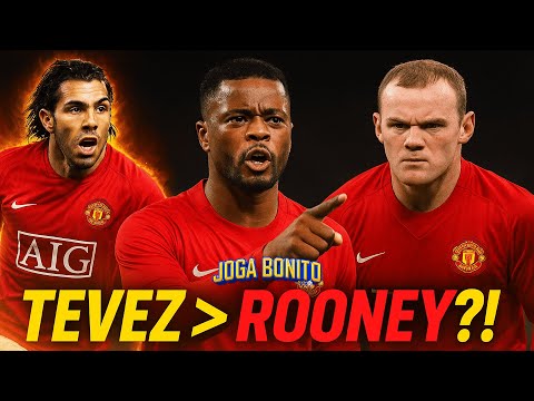 Patrice Evra: “Tévez Was Greater Than Rooney at United!” 🤯⚽