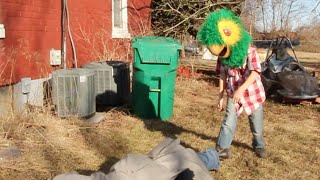 Parrot head Super Hero Parrot outfit the Pollynator ad