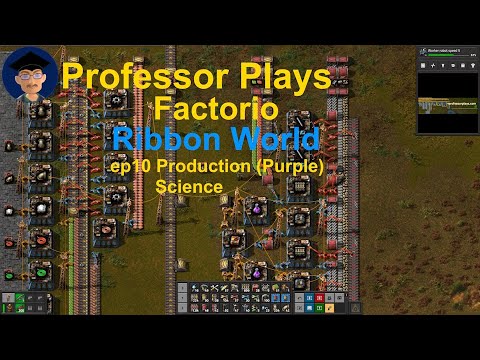 Factorio Ribbon World ep10 Production Purple Science
