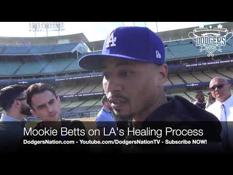Dodgers Mookie Betts on Boston Cheating, Adjusting to National League & Healing LA | Dodgers Nation