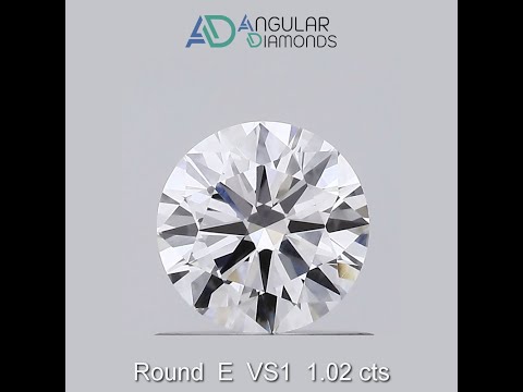 Round E VS1 1.02 Carat IGI CVD HPHT Lab Grown Created Diamonds