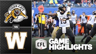 Winnipeg Blue Bombers vs Hamilton Tiger-Cats