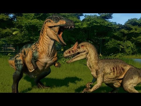 Acrocanthosaurus vs T-Rex, I-Rex, Giga, Carcha, Spinosaurus, Indoraptor, Spinoraptor & Allosaurus