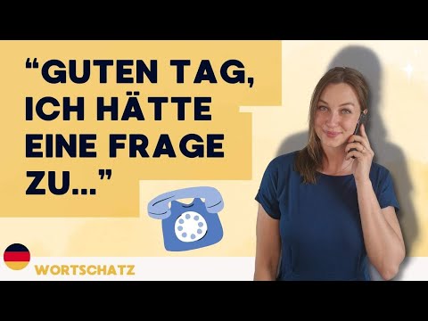 📞Telefonieren auf Deutsch | 20 SÄTZE für mehr Sicherheit am Telefon | Wortschatz