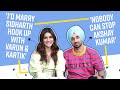 Kriti Sanon And Diljit Dosanjh S RAPID FIRE On Deepika Salman Alia Varun Kartik Arjun Patiala