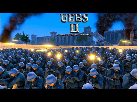 18000 Kangaroos VS 21200 German Machine Guns. Ultimate Epic Battle Simulator 2 UEBS