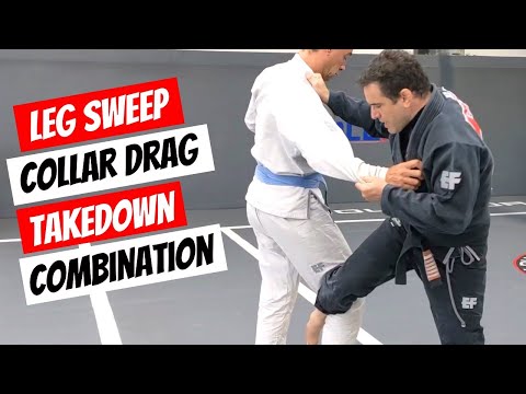 Osoto Gari + Collar Drag Takedown Combination