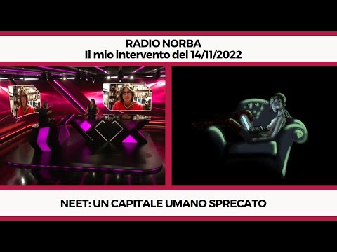 Neet: un capitale umano sprecato - Il mio intervento a Radio Norba del 14/11/2022