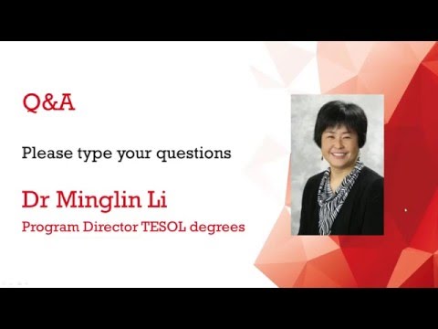 Graduate Certificate in TESOL - January Webinar