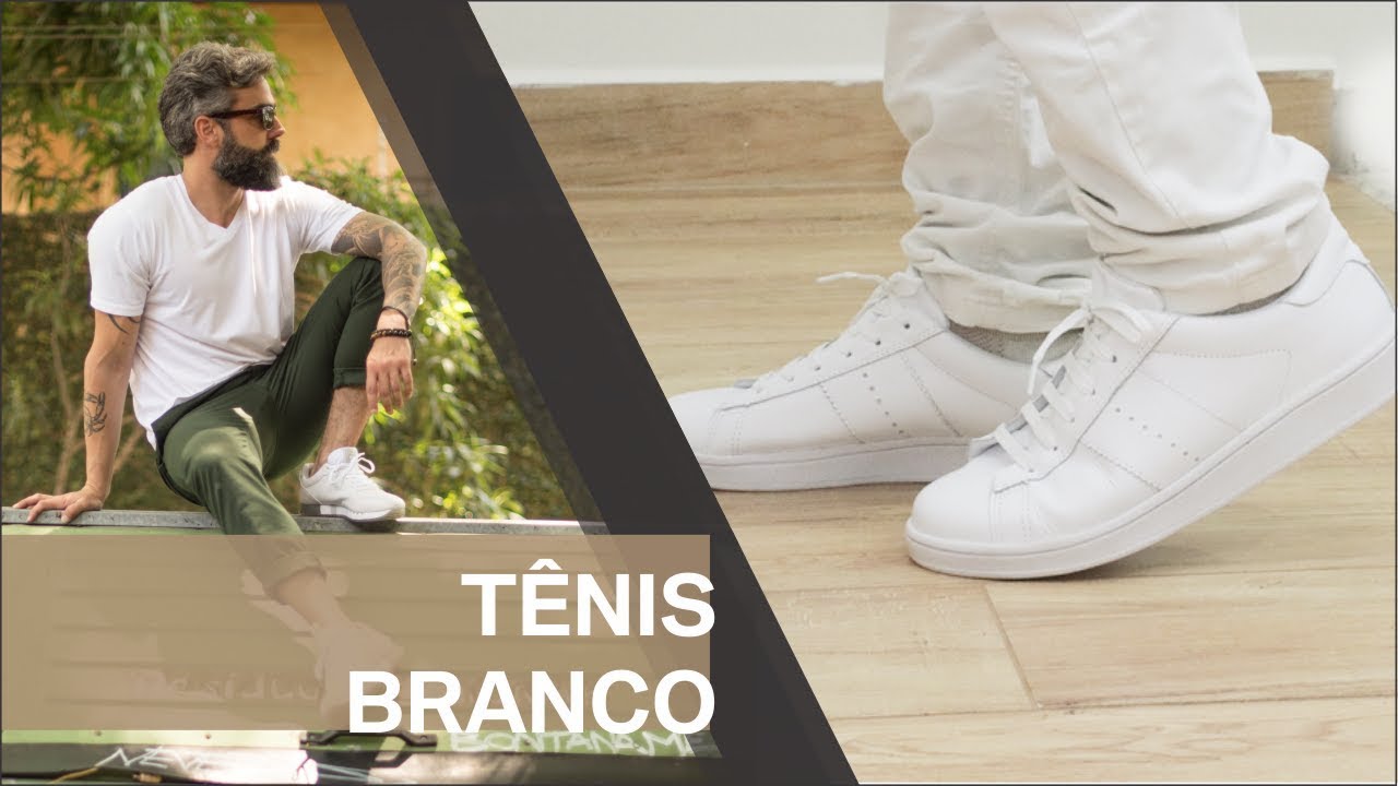 Como usar tenis branco, dicas de combinação, moda para homens- moda masculina simplificada