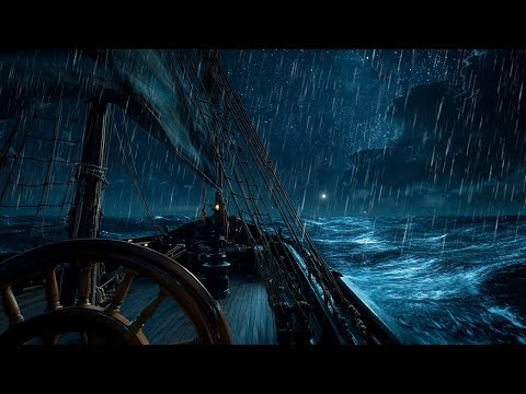 Leave It All To Sink Into Heavy Rain And Thunderstorms - Relax And Sleep In Cozy Boat