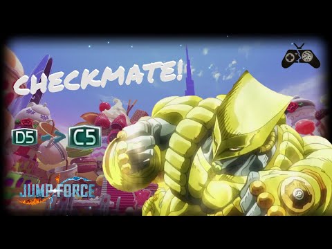 FIRST TIME DOING 'RANK MATCH' IN JUMP FORCE W/ DIO BRANDO - D5 to C5 (without losing)!