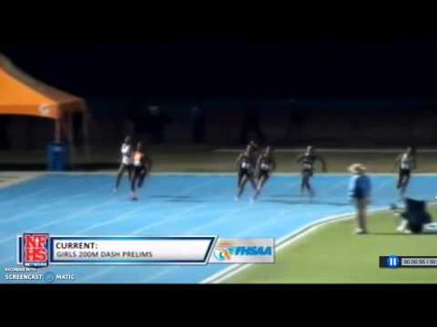 2016 FHSAA States 4A Heat 2 Girls 200m Prelims