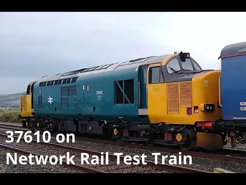 Prestatyn 17.07.2019 - 37610 on Network Rail Test train - Class 37