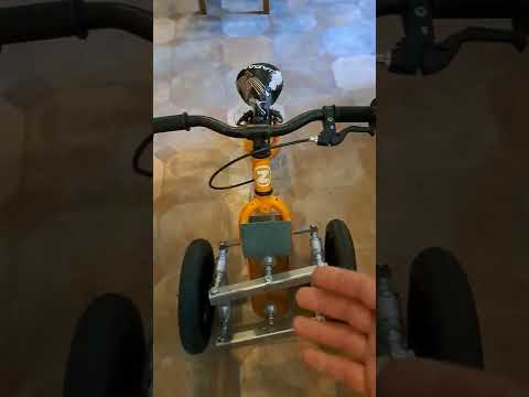 Turn any bike into a reverse tilting trike.