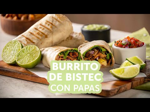 Burrito de bistec con papas | Recetas kiwilimón