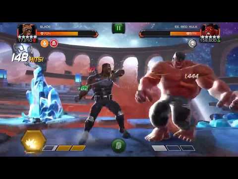5 Star Rank 5/65 Blade VS Red Hulk LOL -   Marvel Contest Of Champions