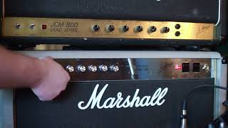 Video thumbnail for 1987 Marshall Silver Jubilee 2558 2X12 Combo - Demo by Acrylic Recording
