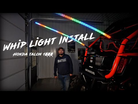 SuperATV Whip Light Install - Honda Talon 1000