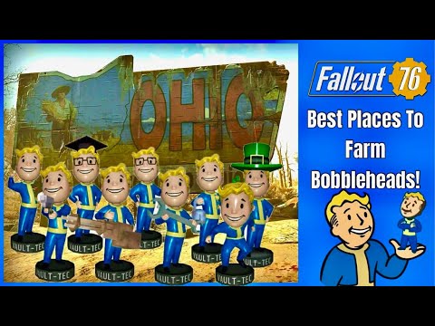 Fallout 76: Best Places To Farm Bobbleheads In Burning Springs!!