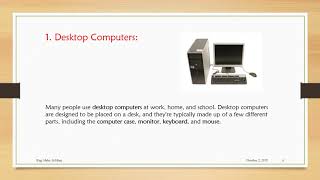 BAU- FCS Course- Video 1: Computer Types- Eng. Heba Al-Hiary.