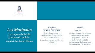 Les matinales_La responsabilité du gestionnaire public II_mars 2025
